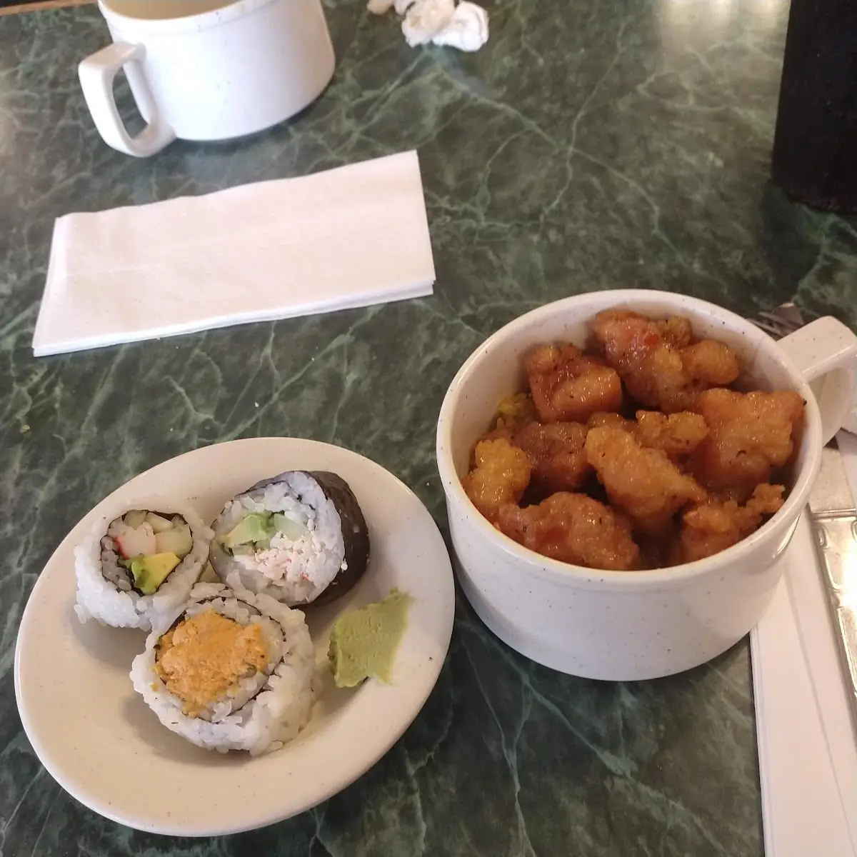 Sushi & Pepper Chicken