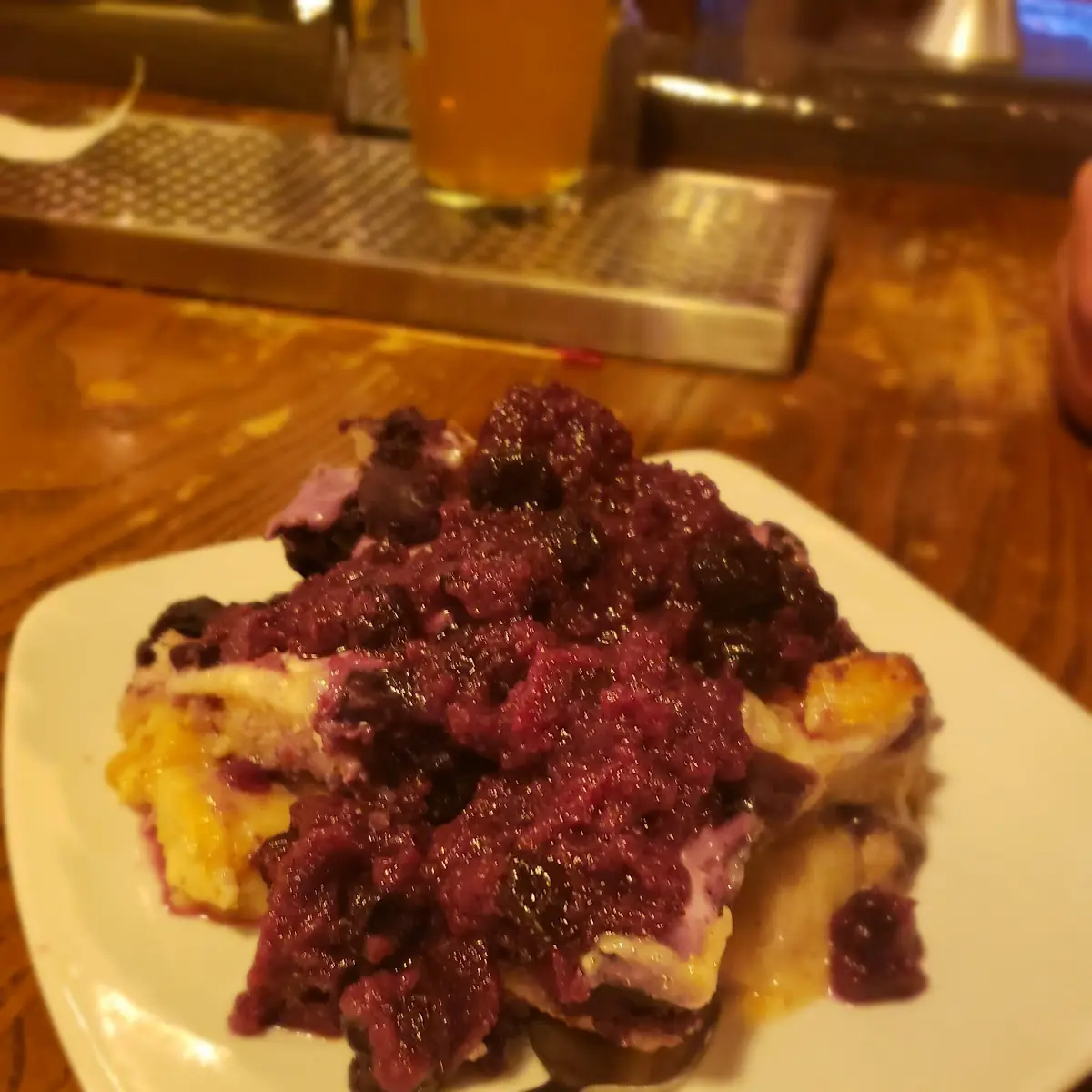 Blueberry Bread Pudding