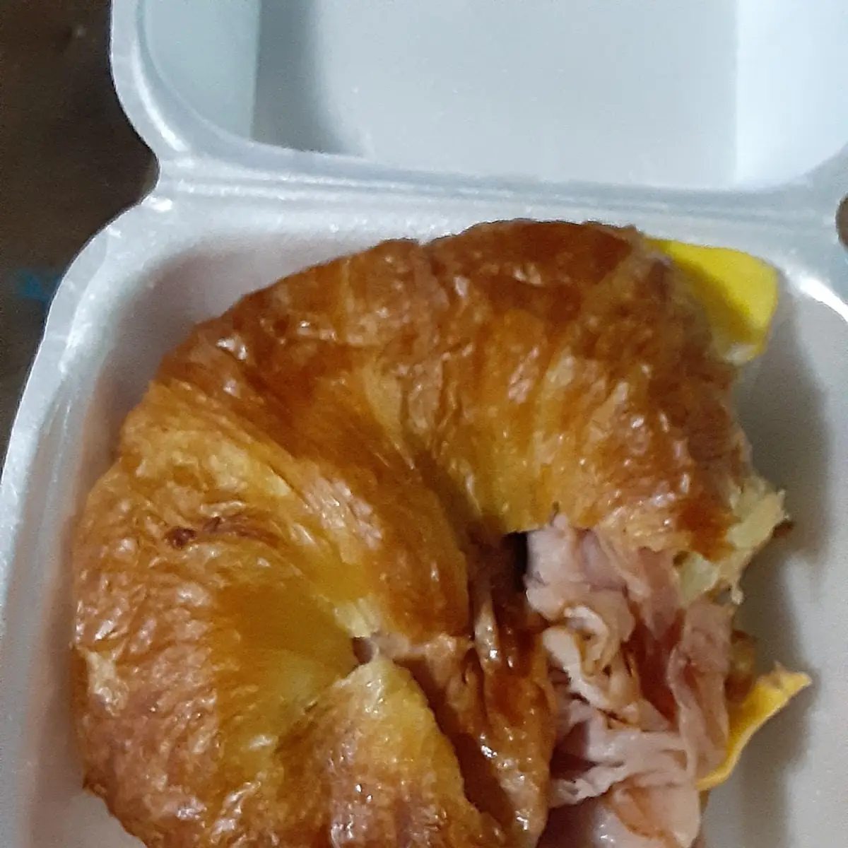 Ham Egg and Cheese Croissant