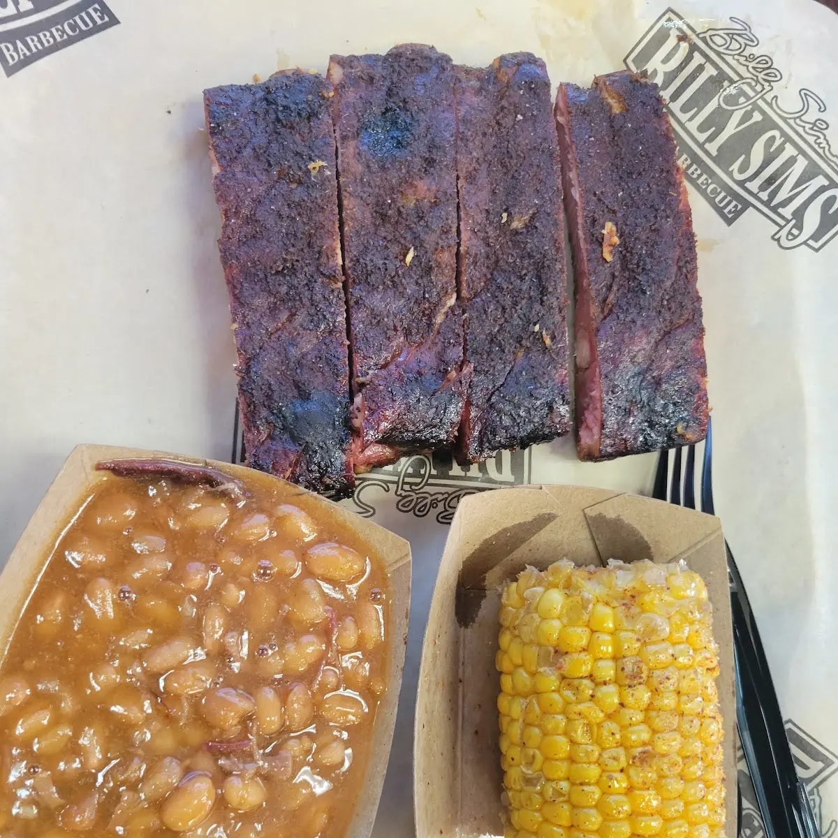 Billy BBQ Beans and Corn on the Cob