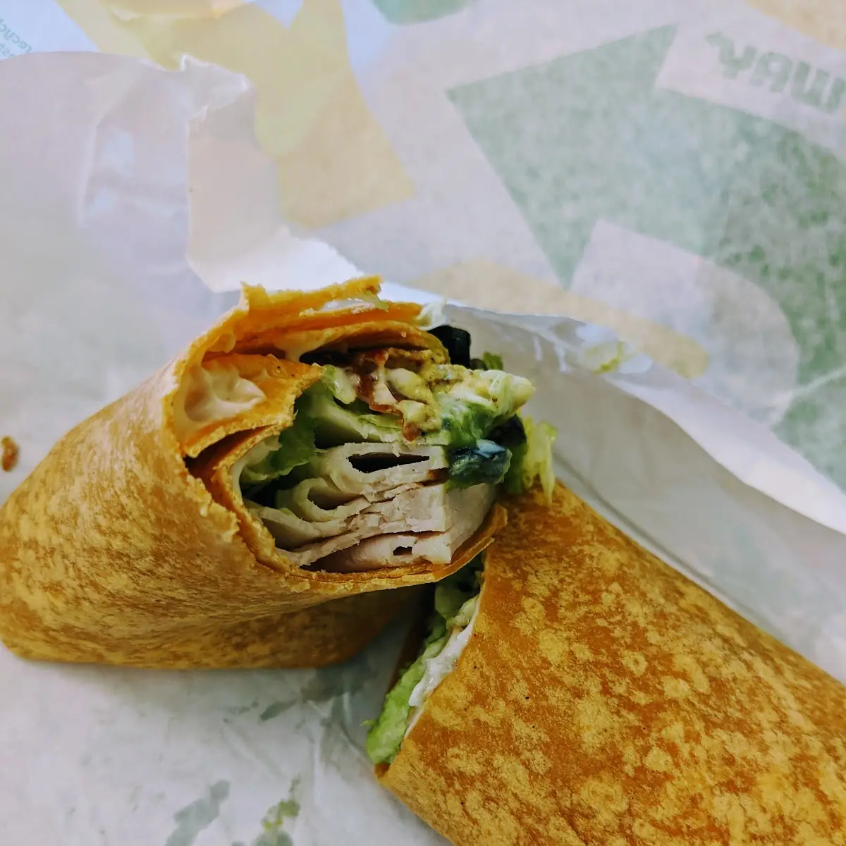 Turkey Bacon Quacamole Wrap