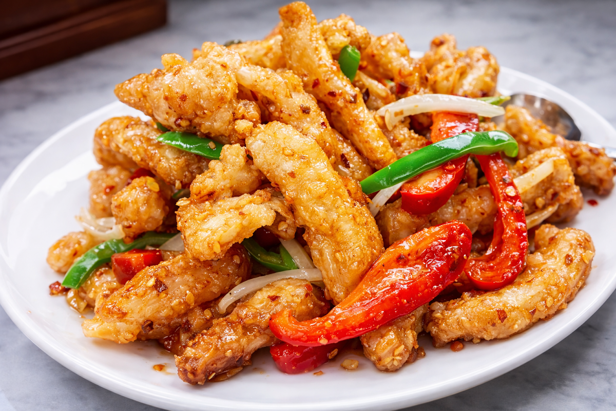 Salt & Pepper Shredded Chicken