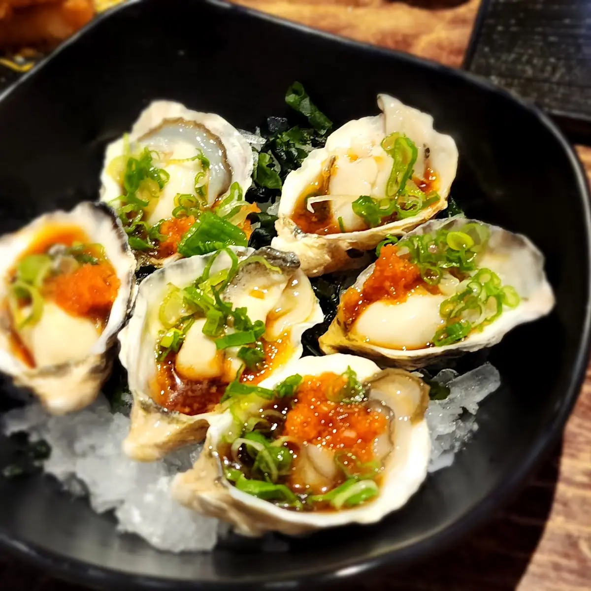 Fresh Oysters with Ponzu