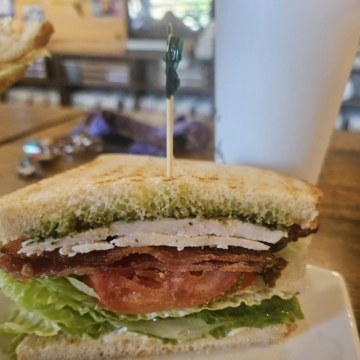 Pesto Club Sandwich