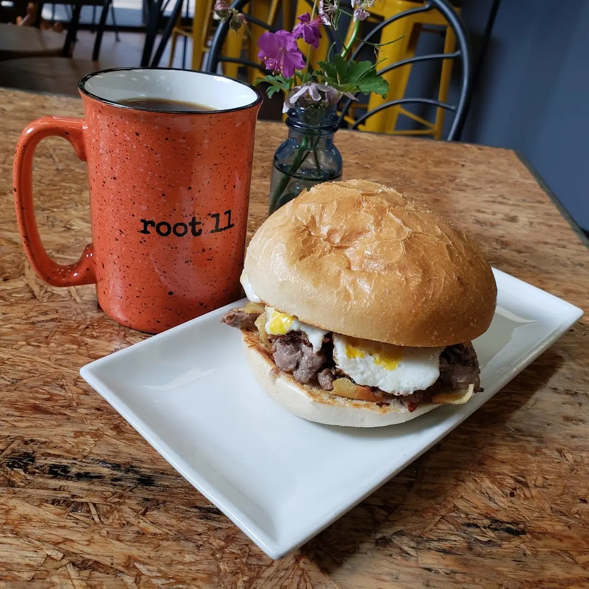Steak Egg and Cheese Sandwich