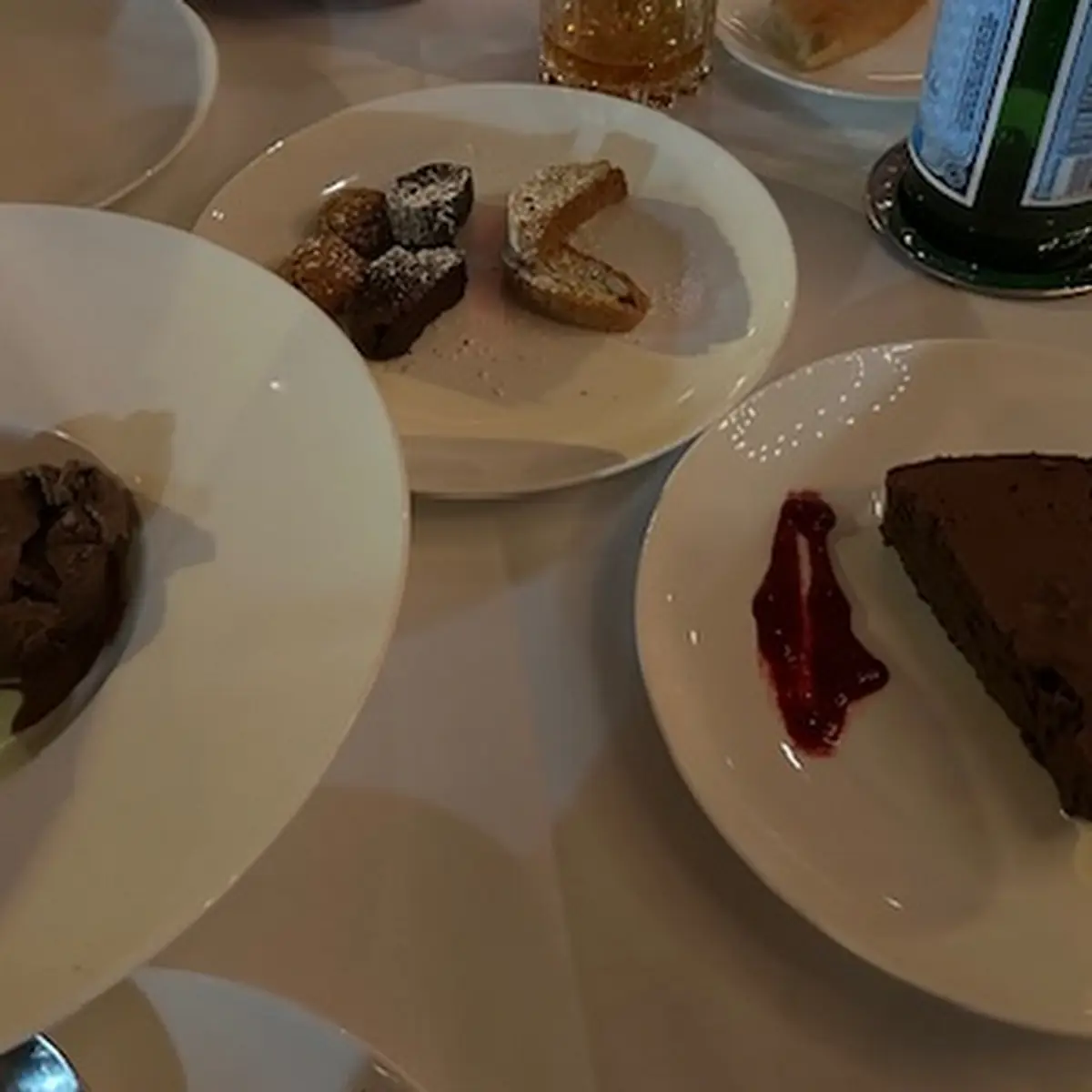 Flourless Chocolate Cake Biscotti & Gelato