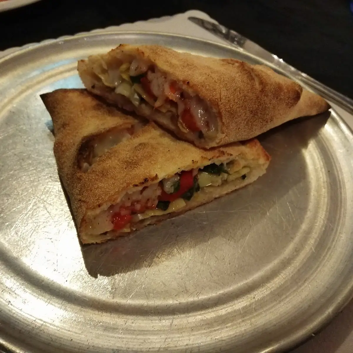 Calzone with Vegan Cheese