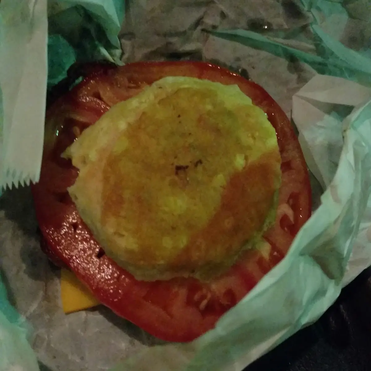 Sausage Egg and Cheese with Tomato