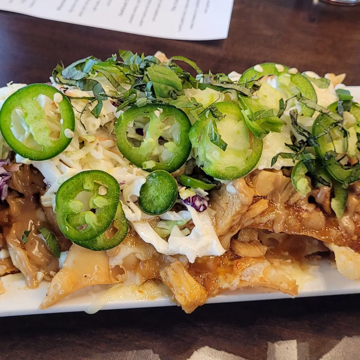 Thai Chicken Nachos