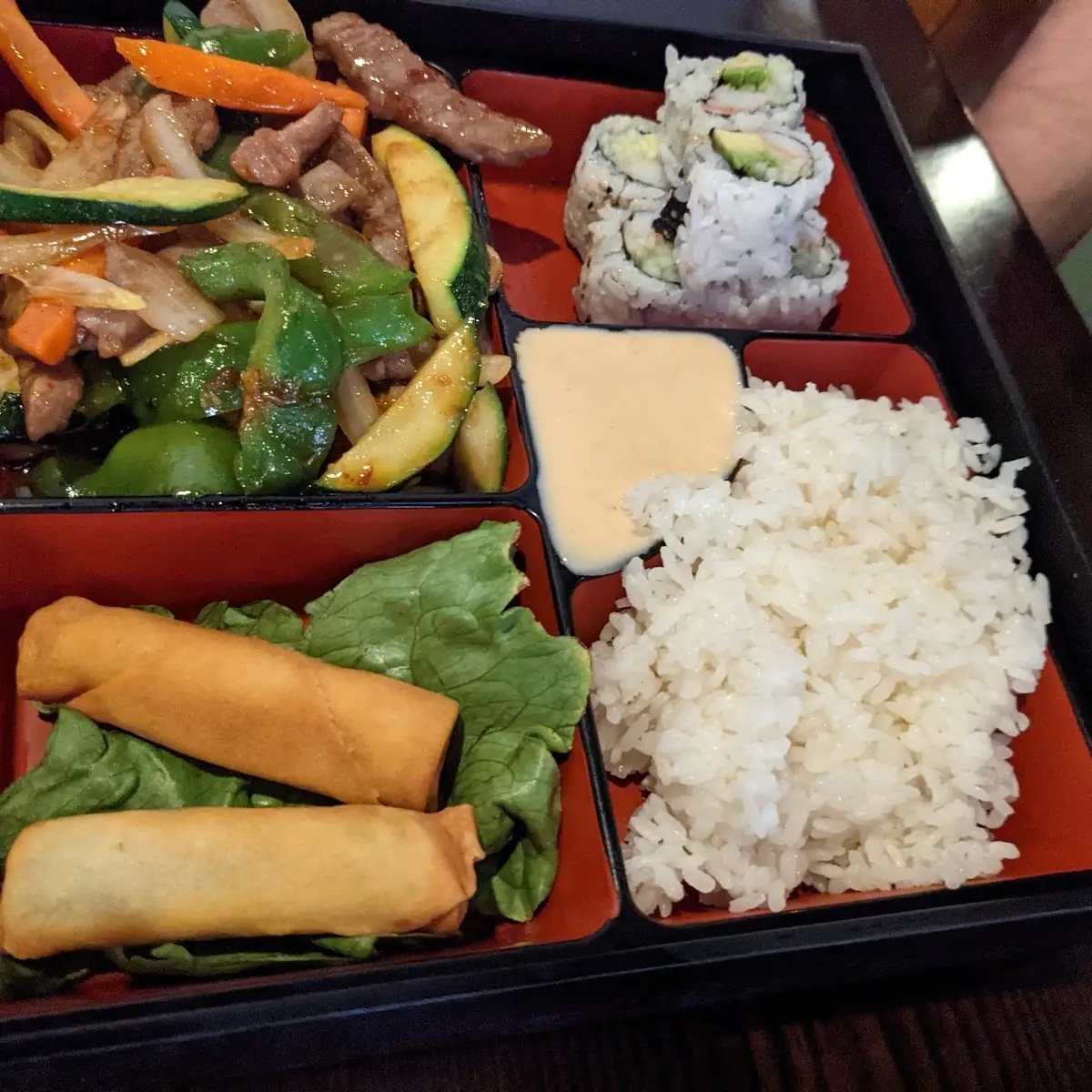 Thai Basil Chicken Bento Box L