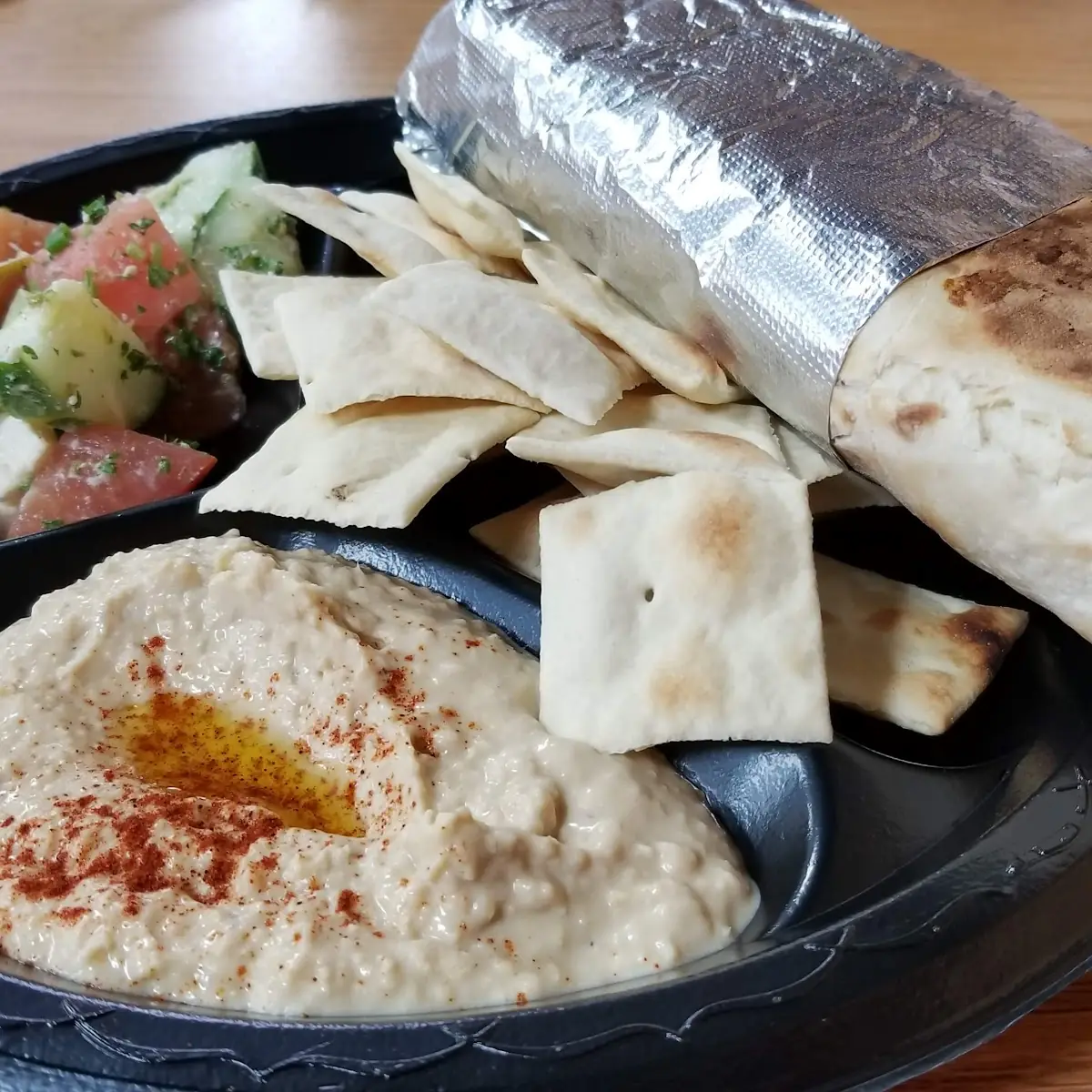 Falafel Wrap with Humus