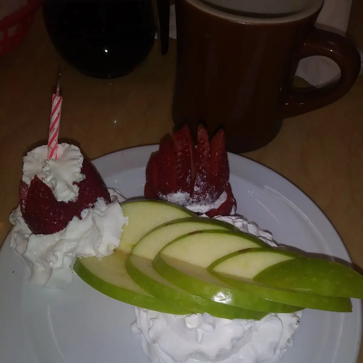 Strawberries & Cream with Apples