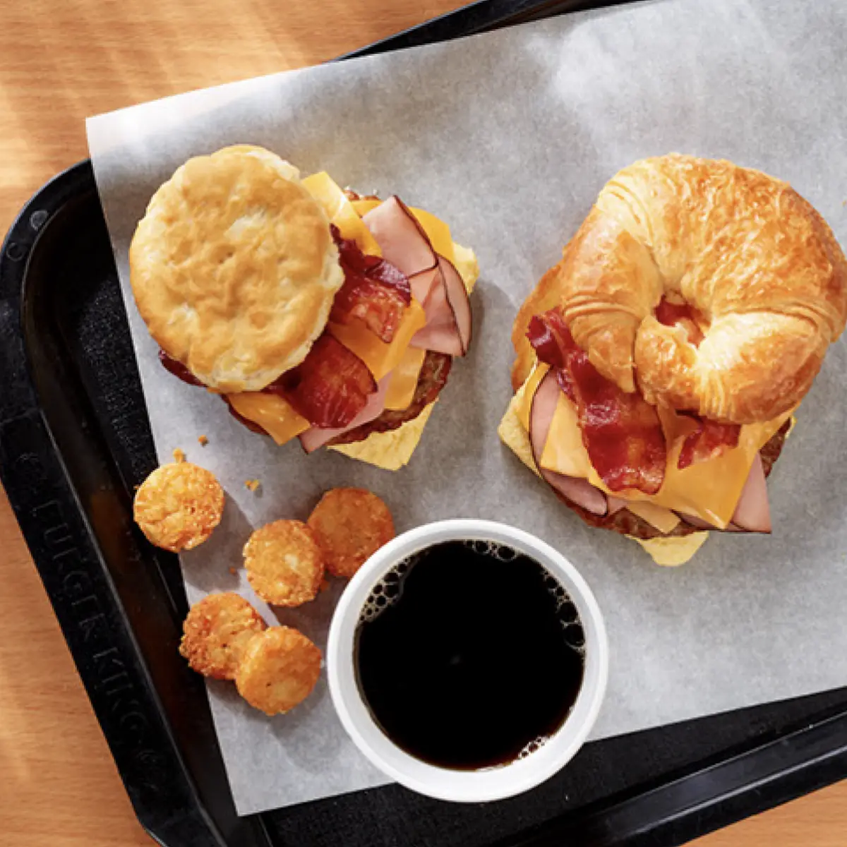 Bacon Egg & Cheese Croissan'Wich Hasbrowns Fully Loaded Biscuit