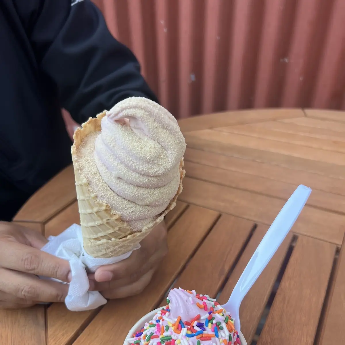 Waffle Cone and Raspberry