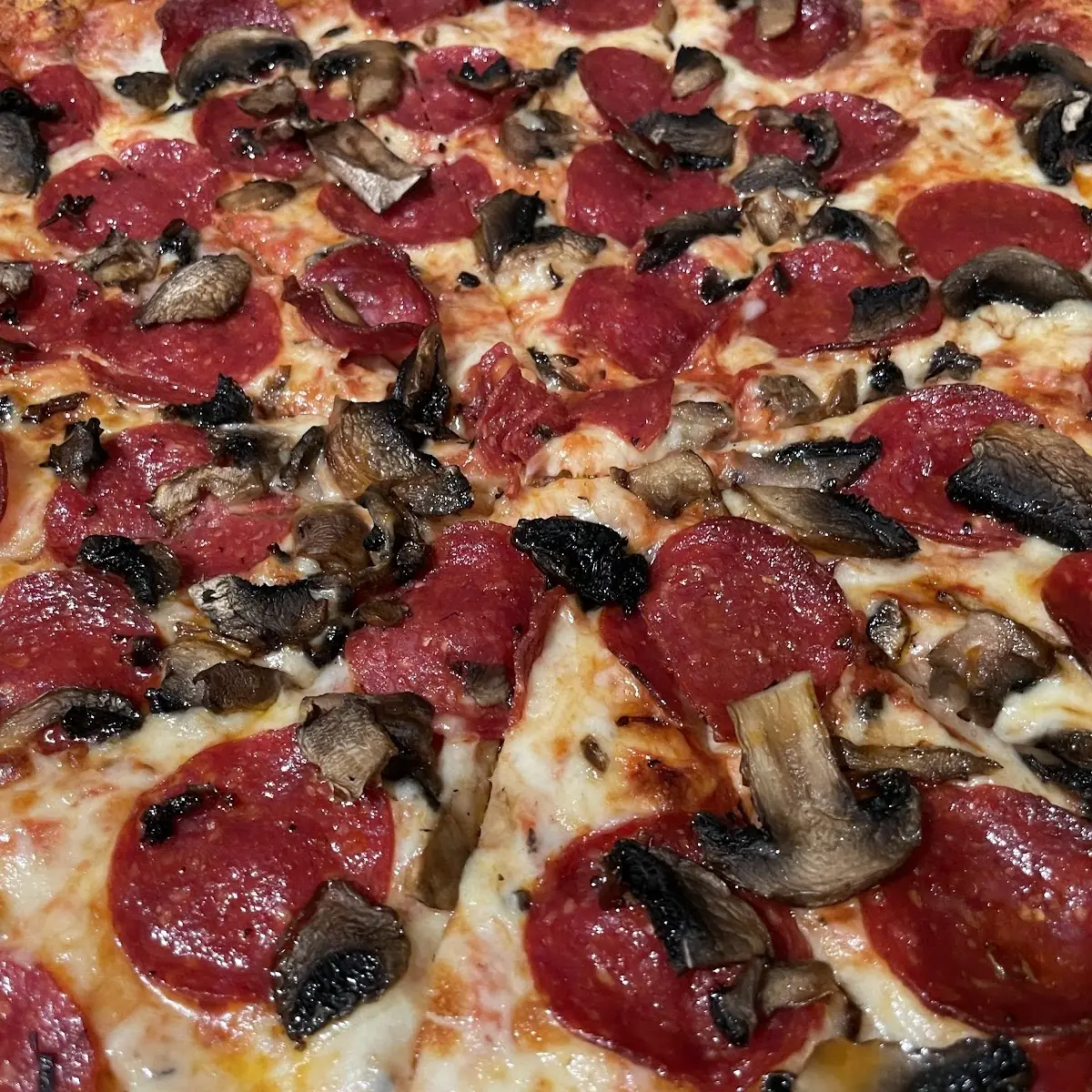 Pepperoni and Mushroom Pizza