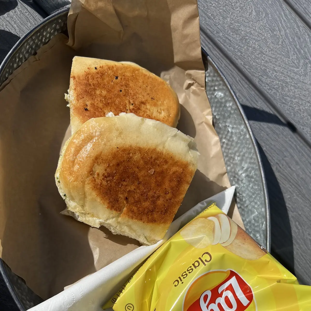Kids Grilled Cheese and Chips