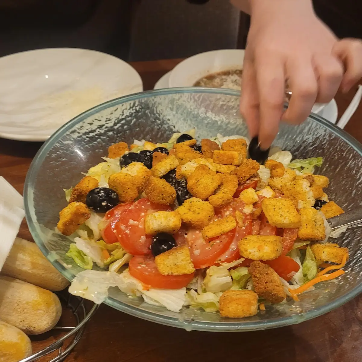 Salad and Bread Sticks