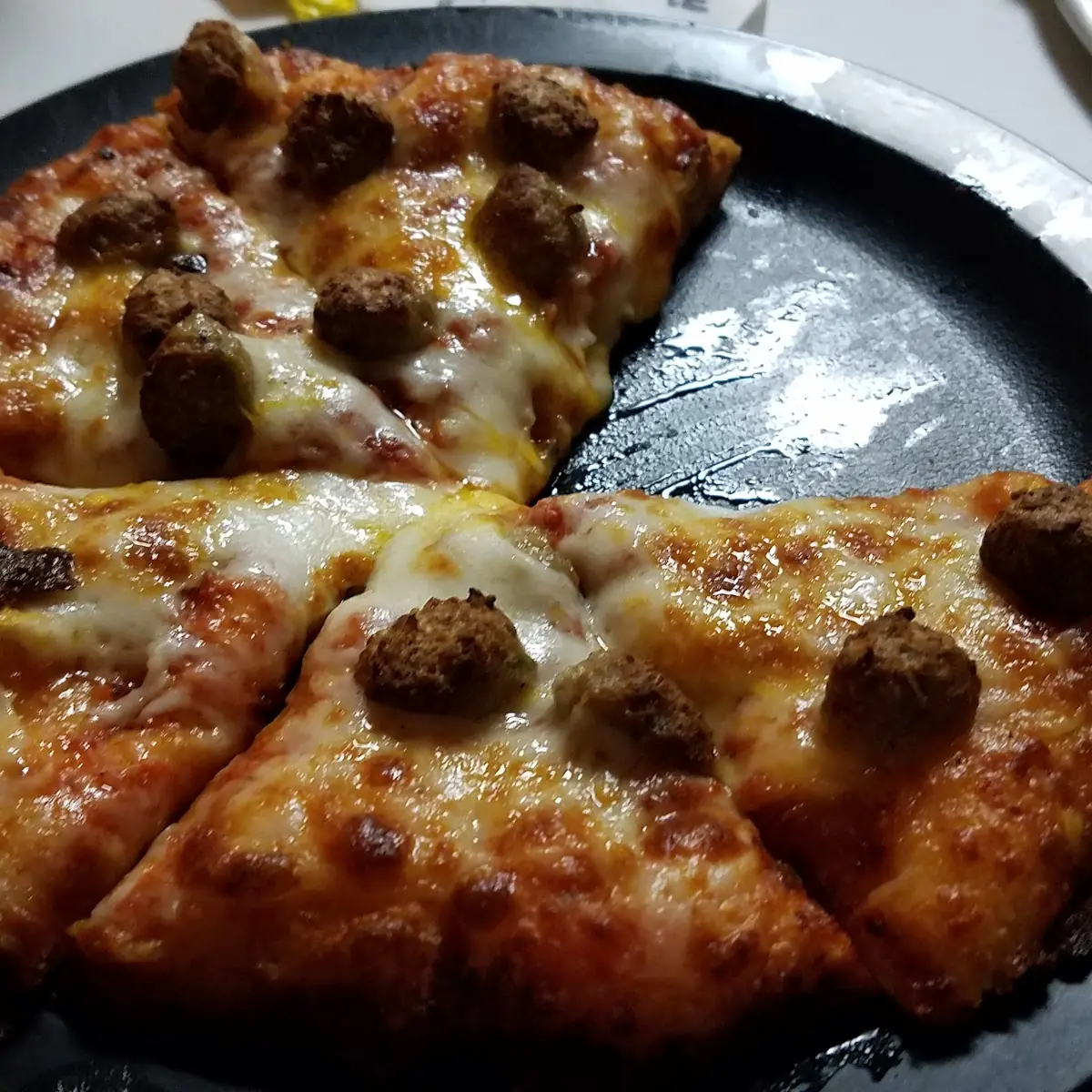 Sausage and Cheese Pizza