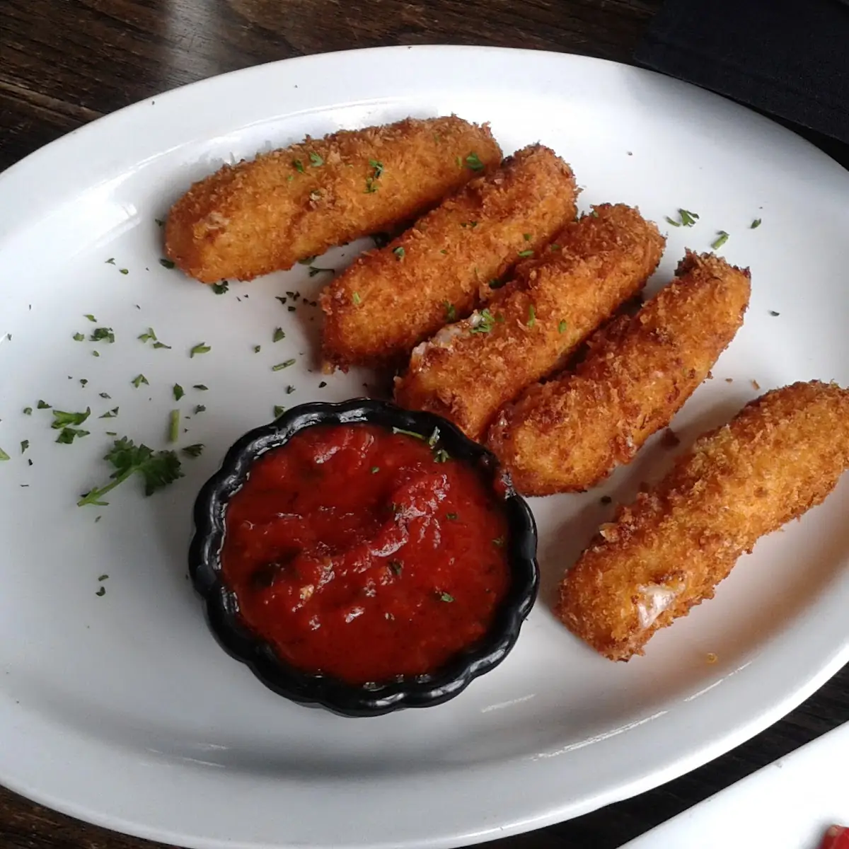Giant Mozzarella Cheese Sticks Vodka Sauce