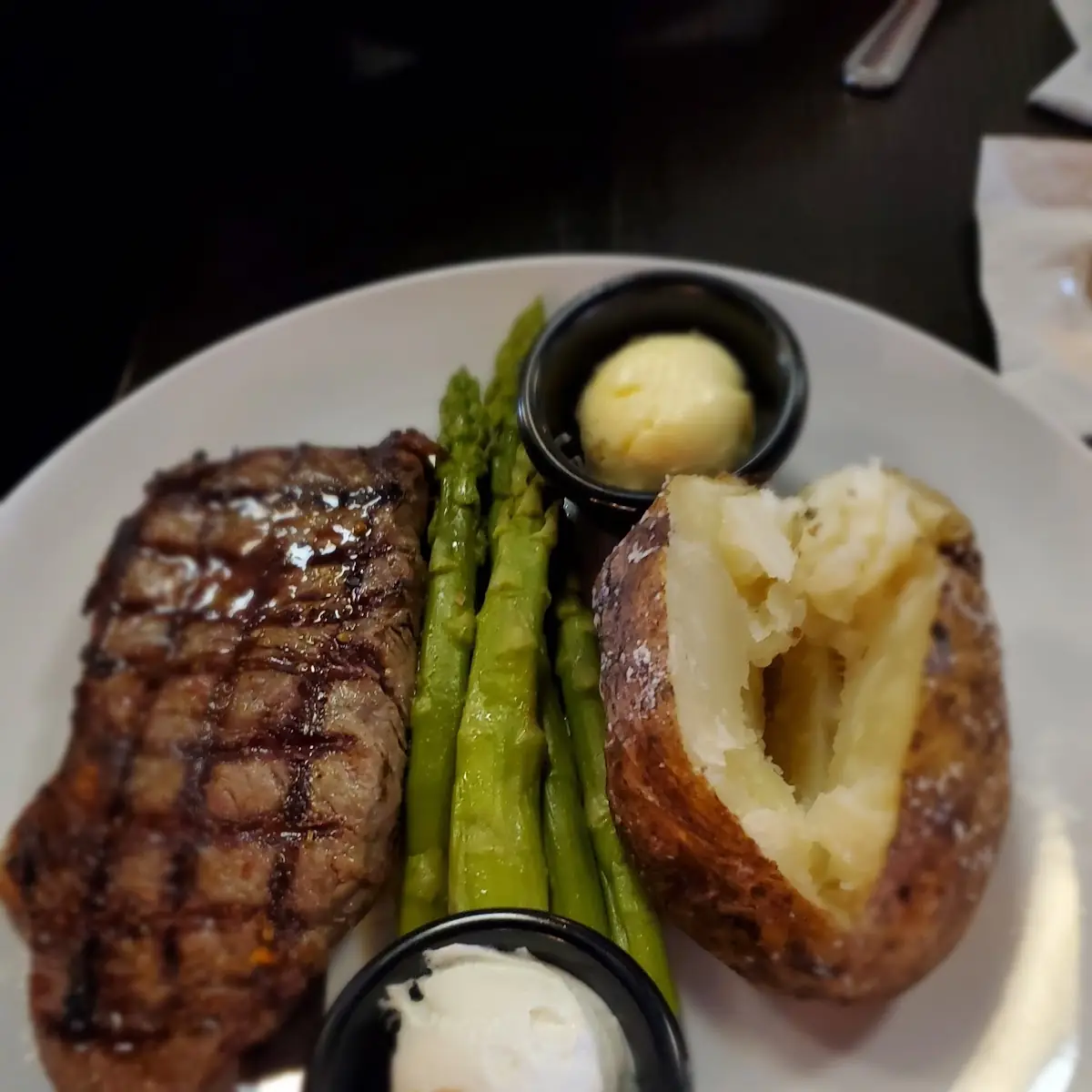 Ribeye Steak with Loaded Mashed Potatoes