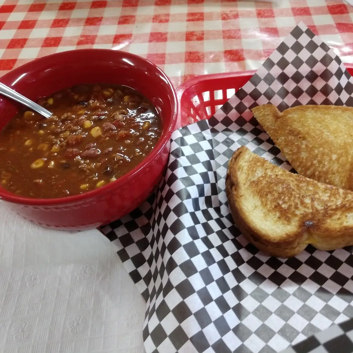 Roco Soup with Grilled Cheese