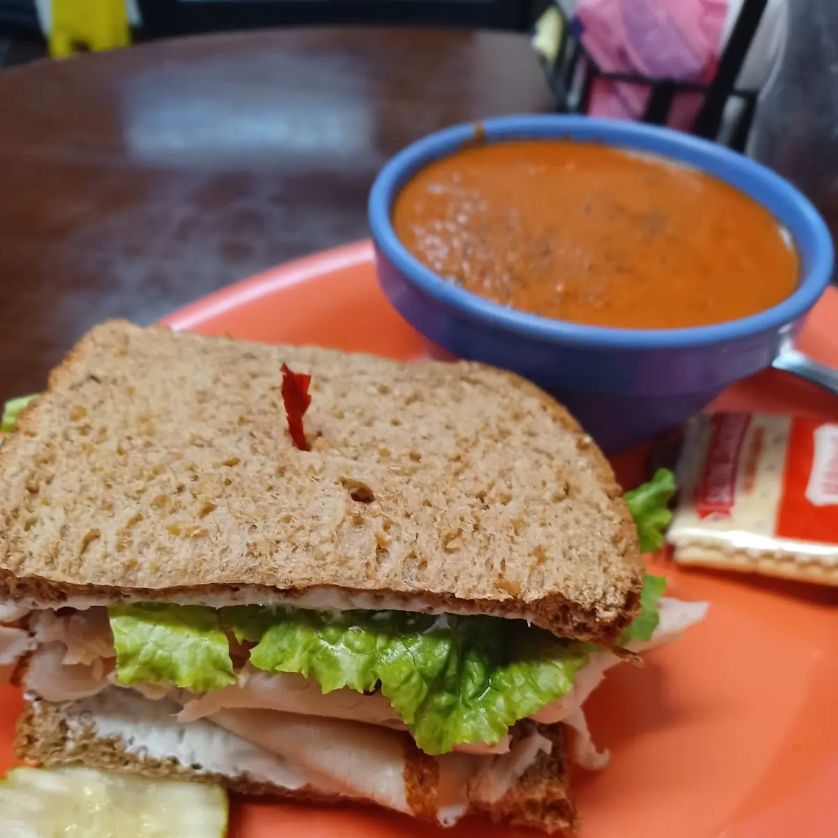 Half Sandwich and Soup