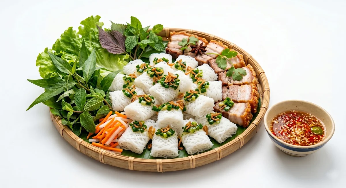 Crispy Pork Platter Heo Quay Bánh Hỏi, Hippo Banh Mi