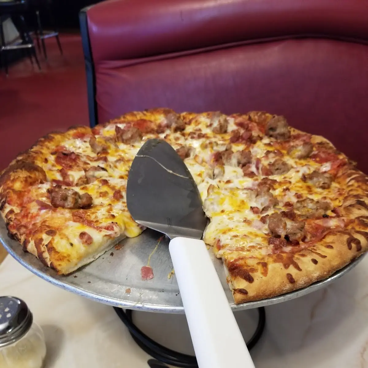 Meatazaurus Rex Four Meat Pizza