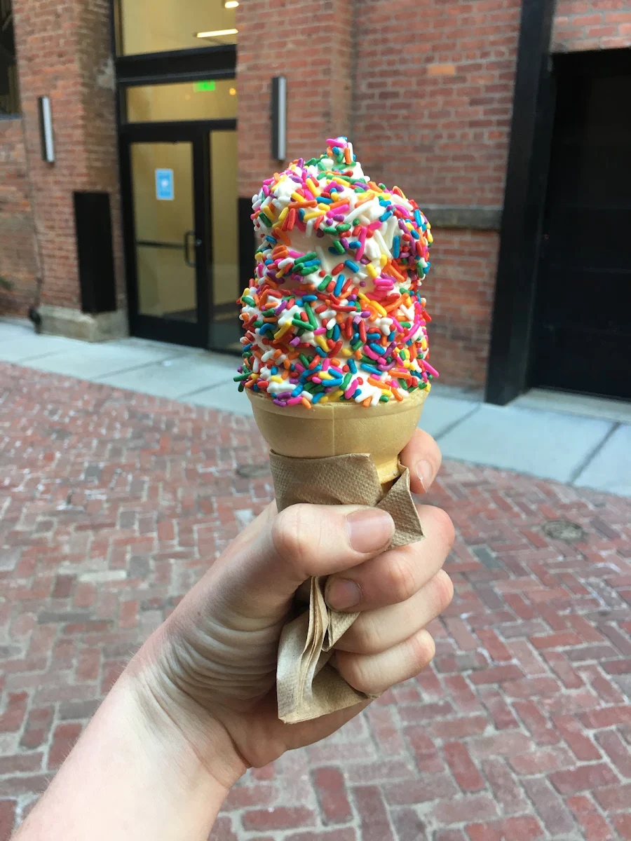 Chocolate Soft Serve Rainbow Sprinkles
