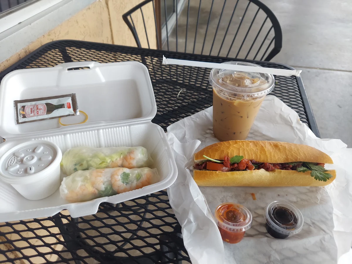 Pork Bahn MI and Spring Rolls