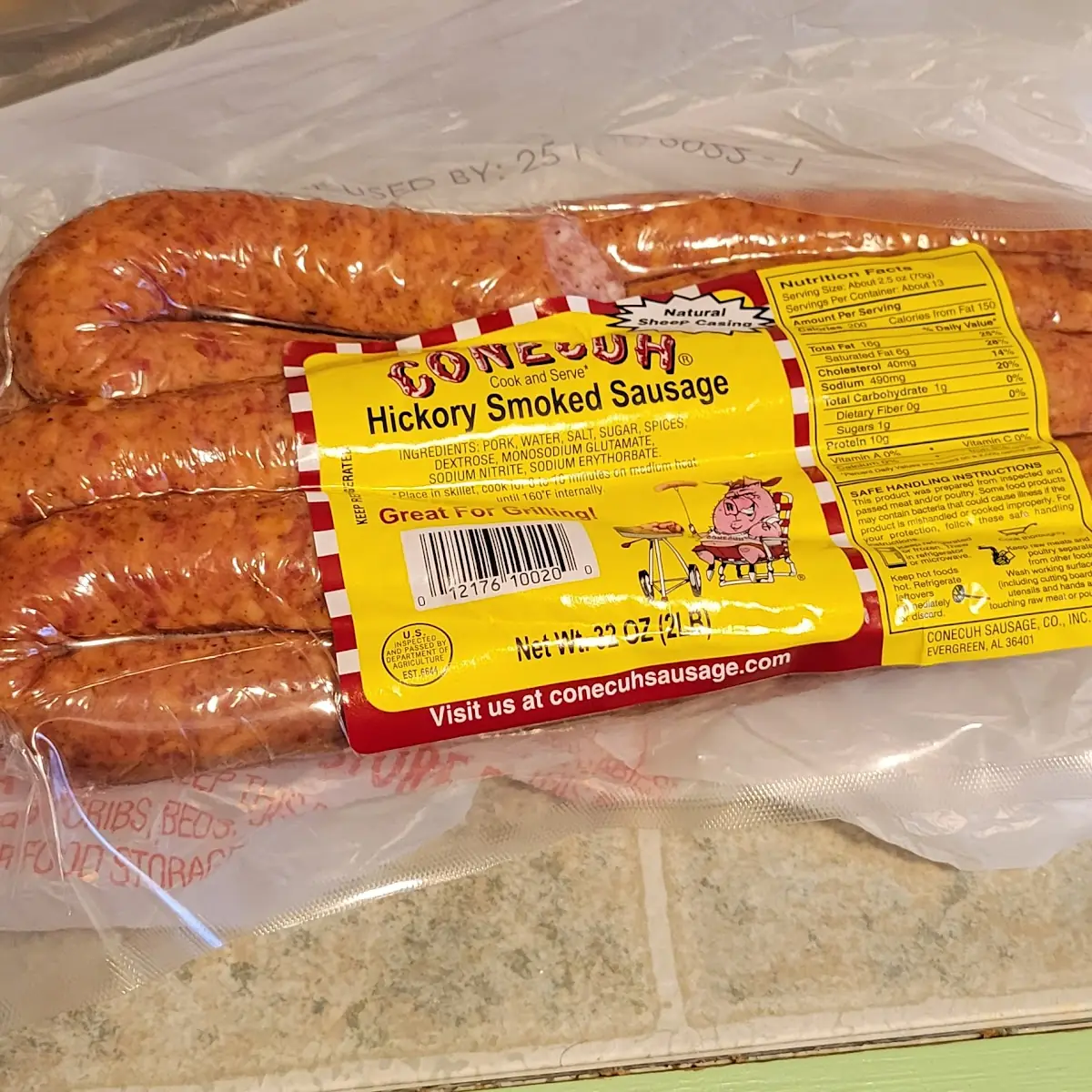 Home Made Hickory Smoked Sausage