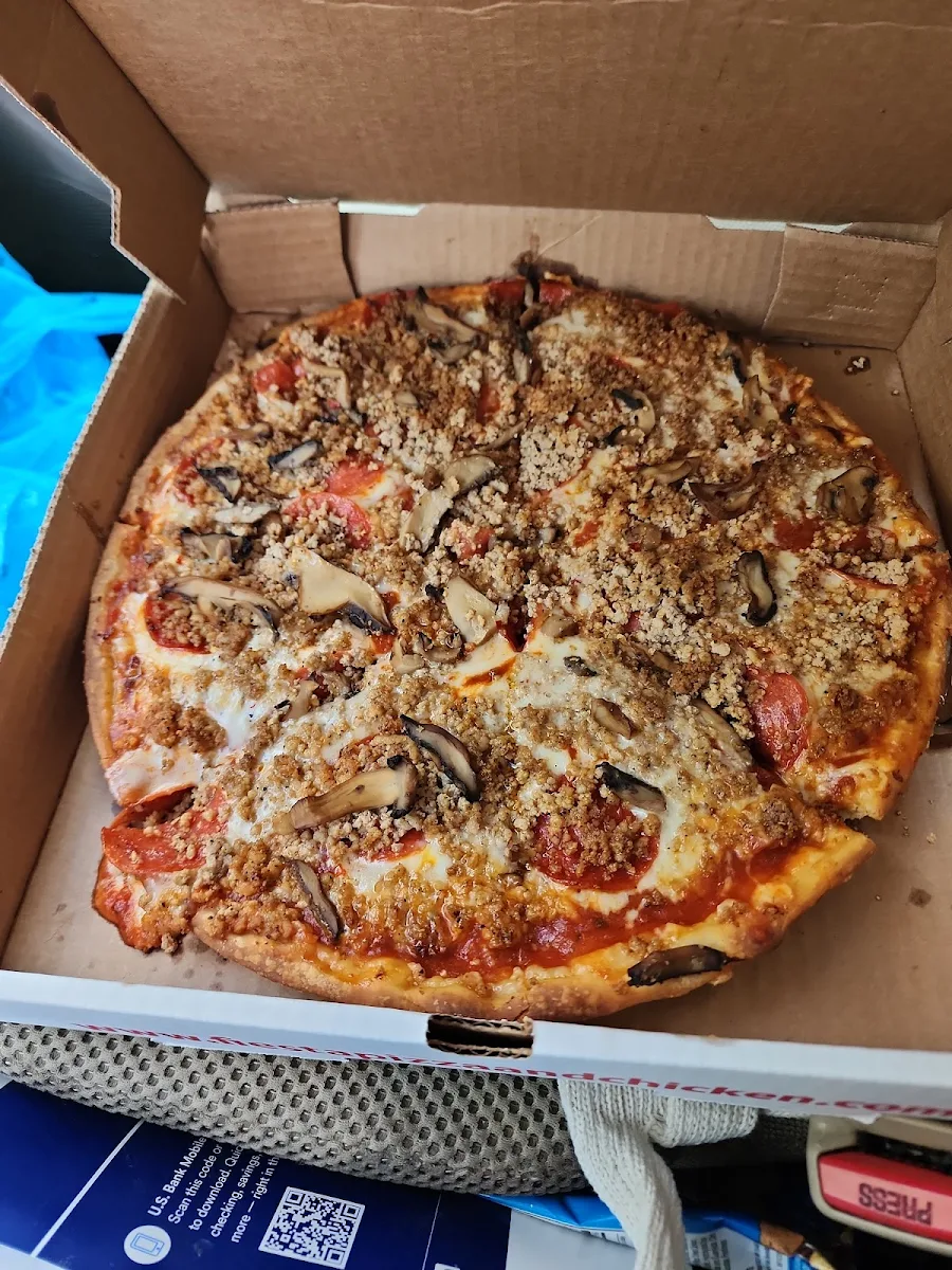 Pepperoni and Sausage Pizza