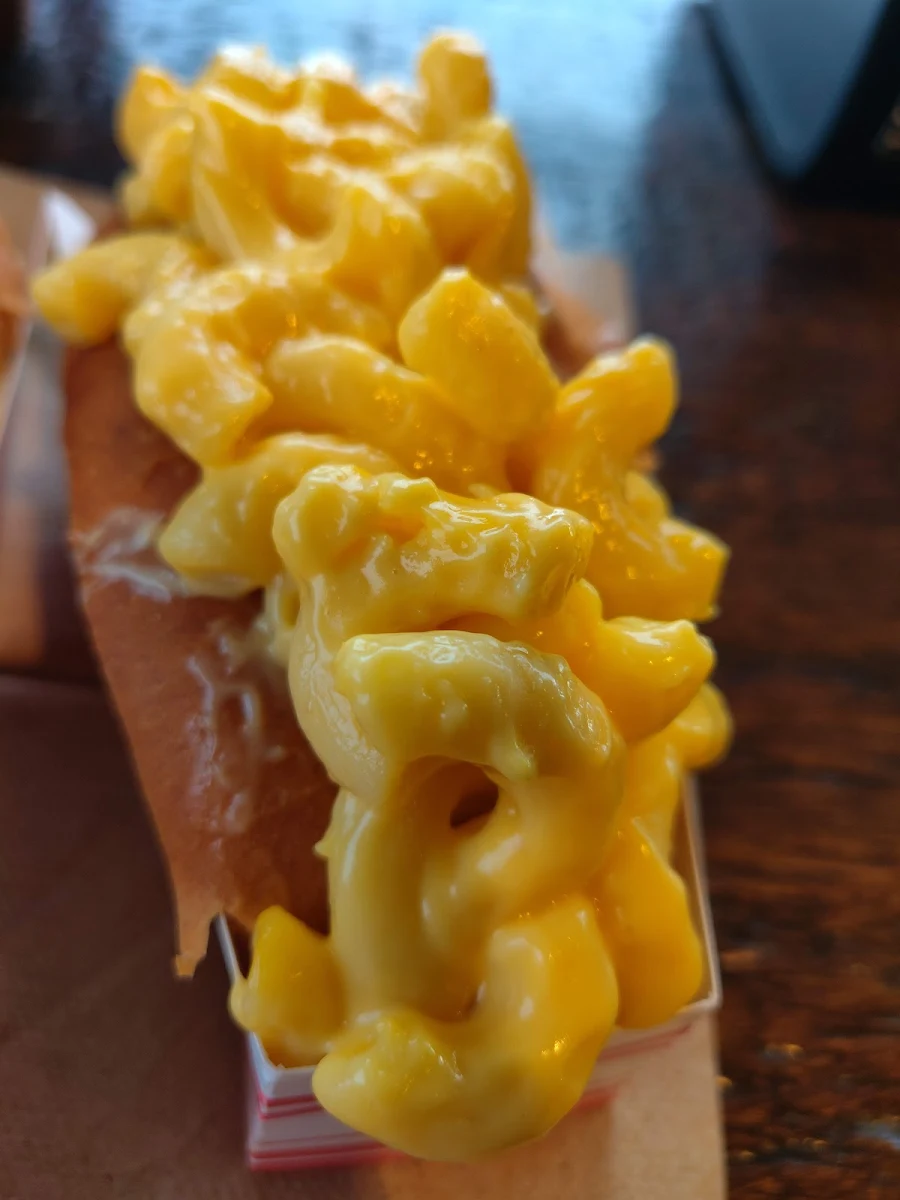 Mac-N-Cheese Dog