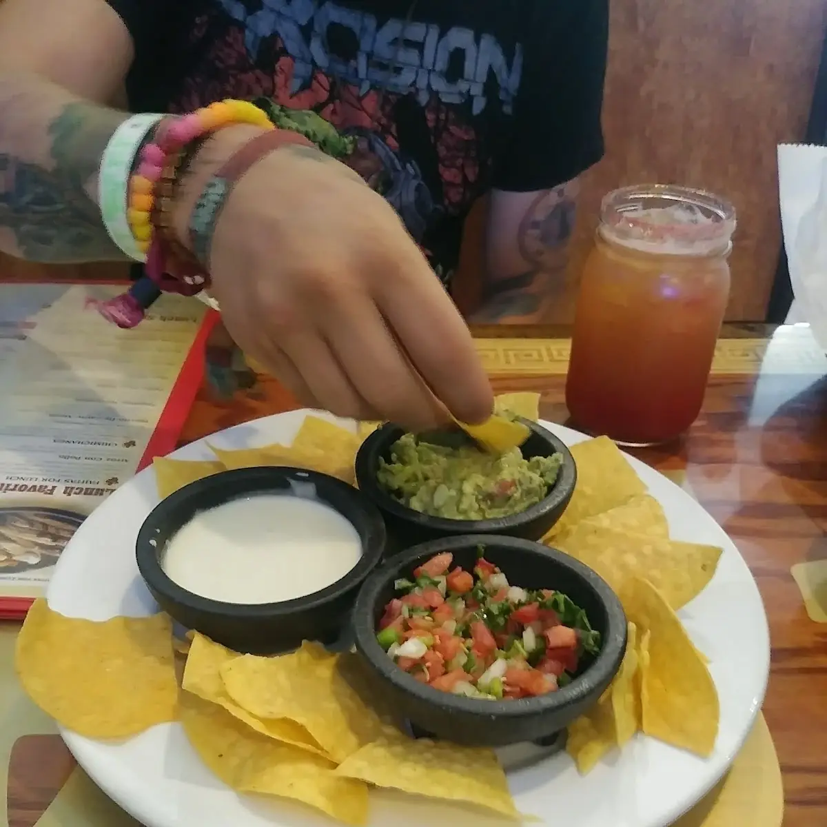 Chips Salsa and Guacamole