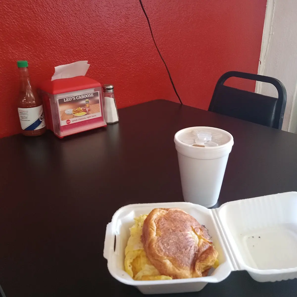 Egg Cheese and Sausage Crossaint
