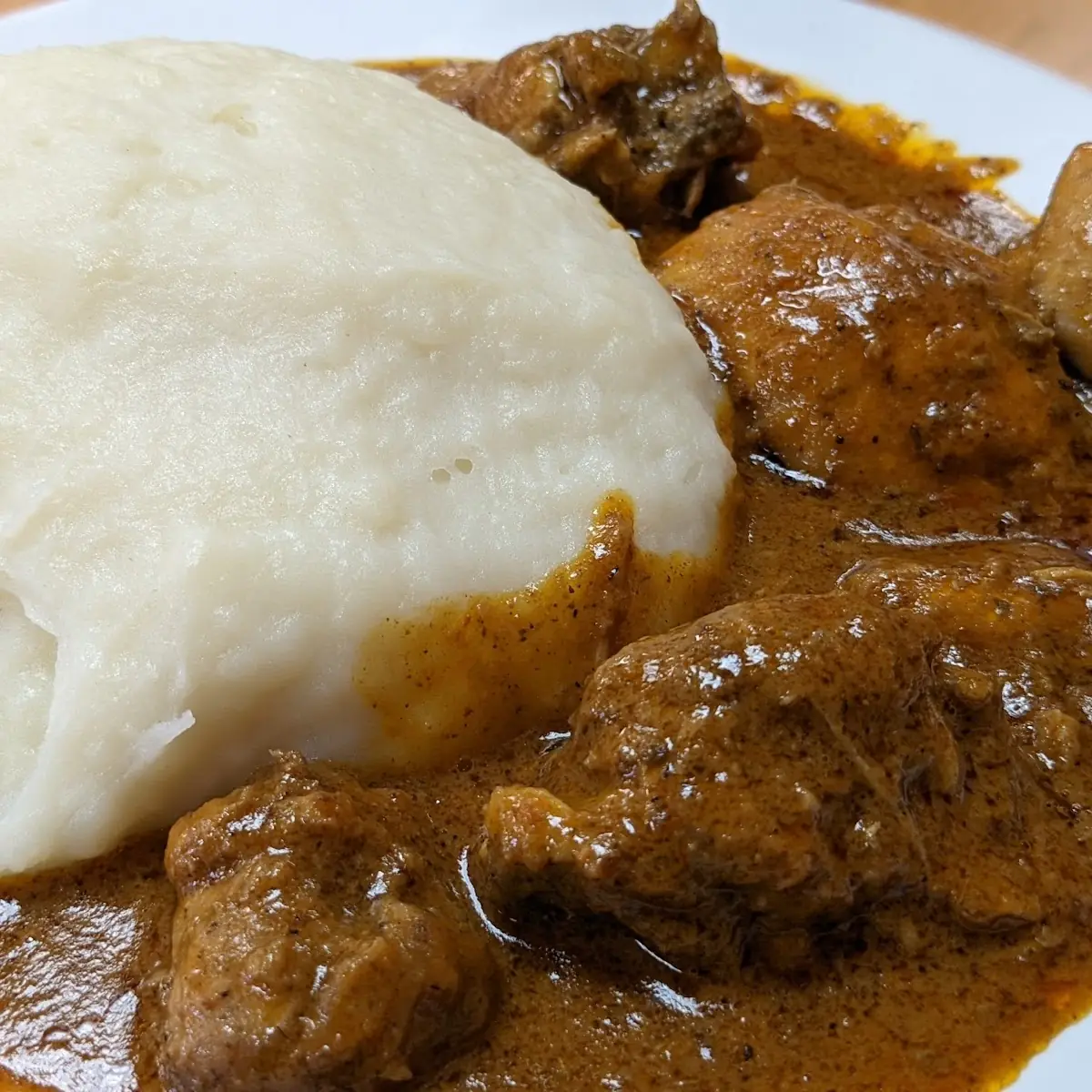 Watercress Stew & Corn Fufu