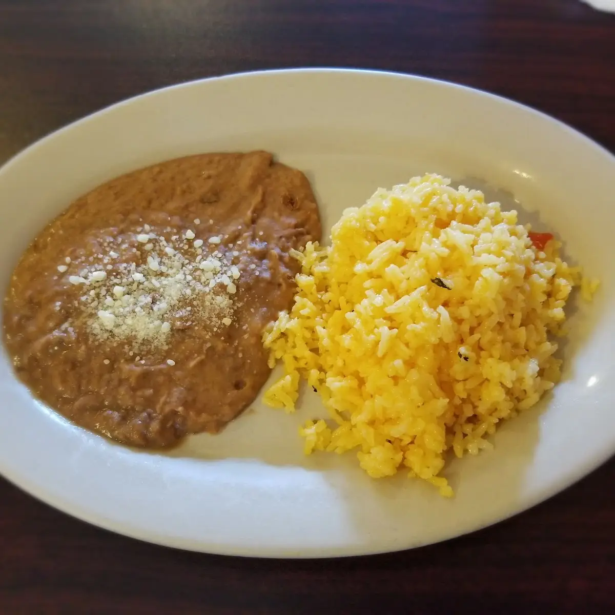 Refried Beans and Mexican Rice