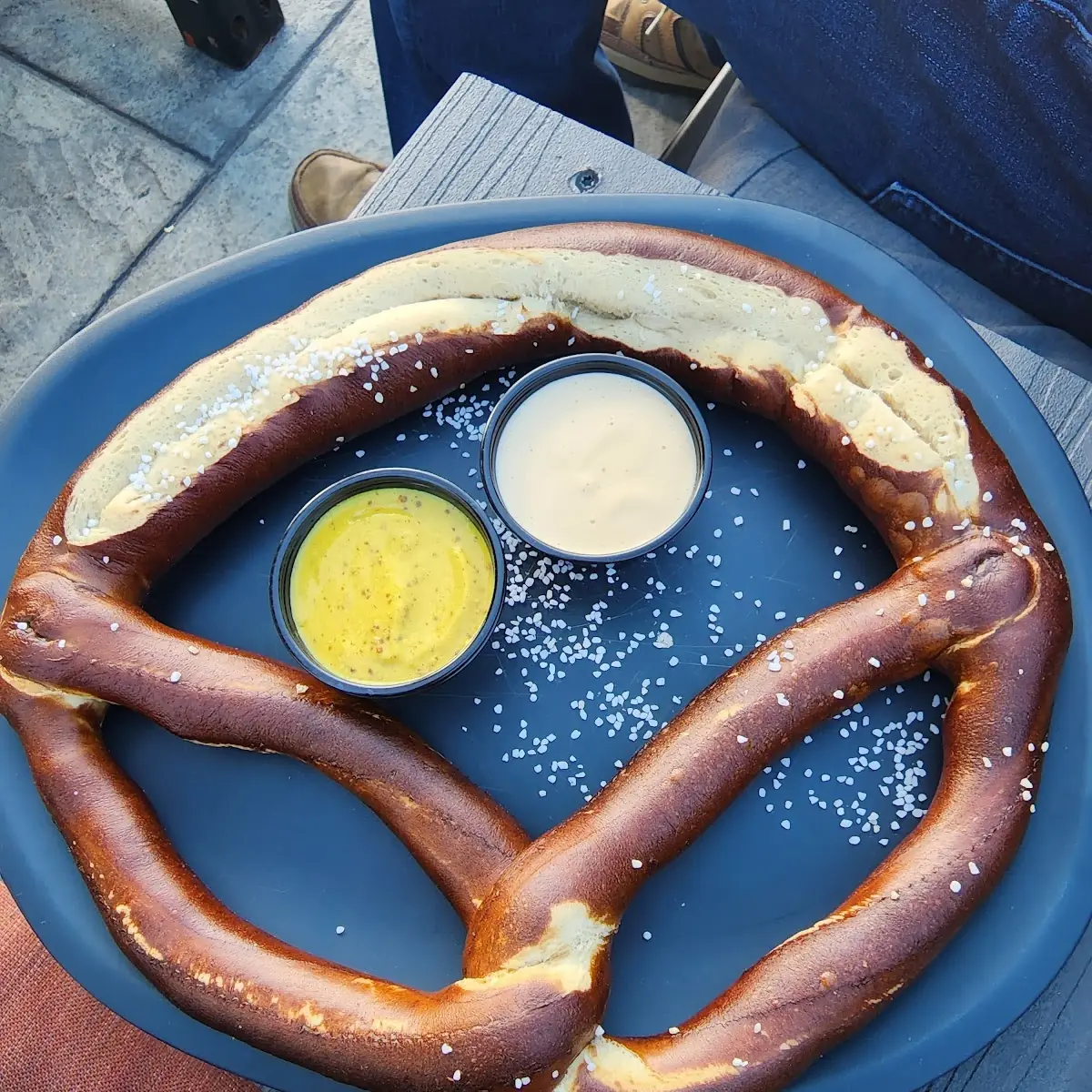 Large Pretzel and Beer Mug