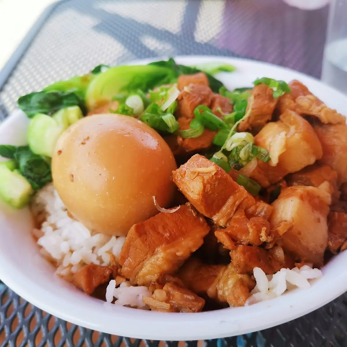 Braised Pork Belly and Egg over Rice
