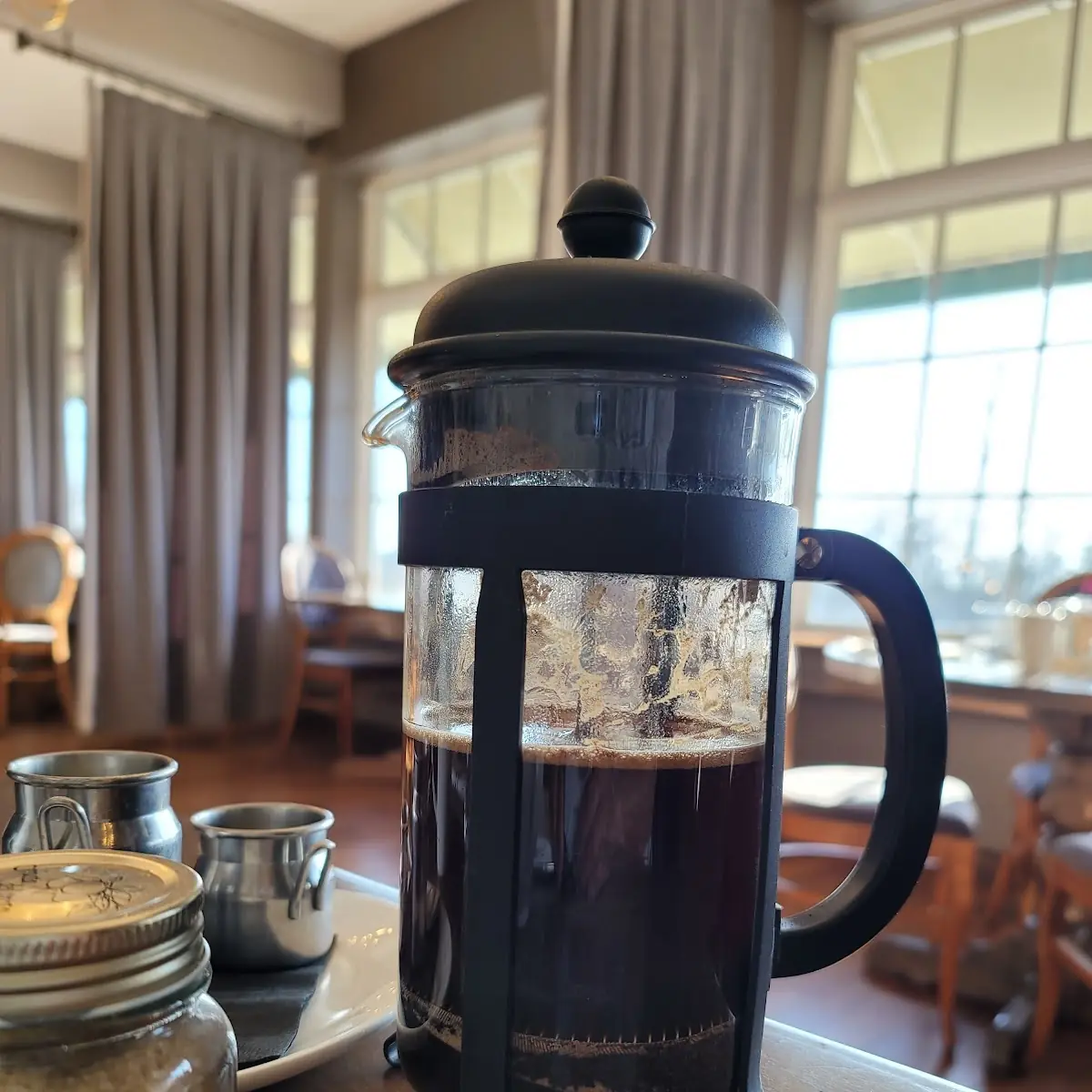 French Press Coffee, The Flour Mill Scratch Kitchen Restaurant