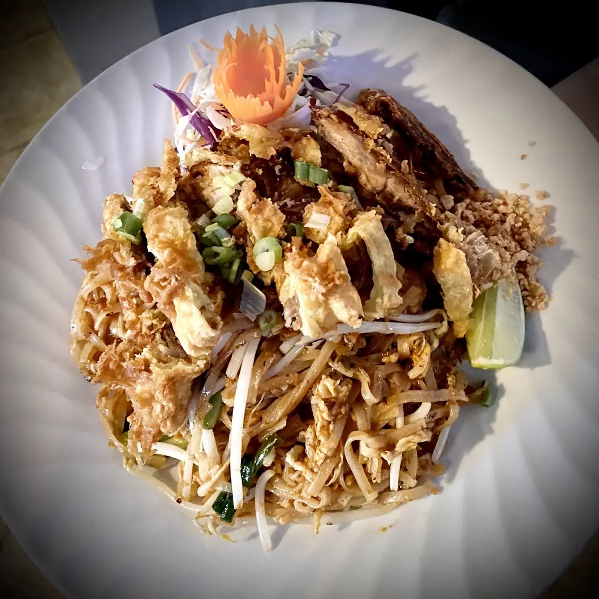 Pad Thai with Crispy Duck