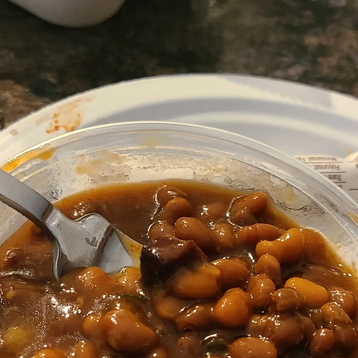 Baked Beans with Pork Chunks