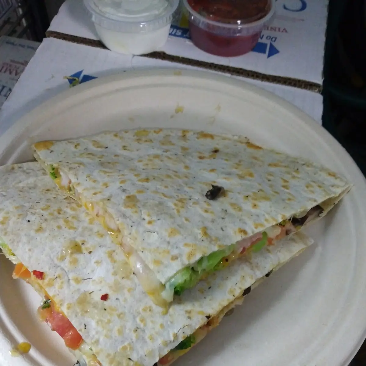 Sweet and Sour Chicken Quesadilla