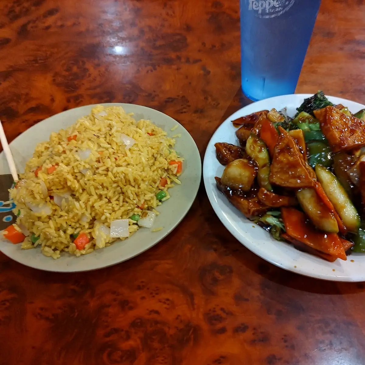 Vegetable Fried Rice Home Style Tofu