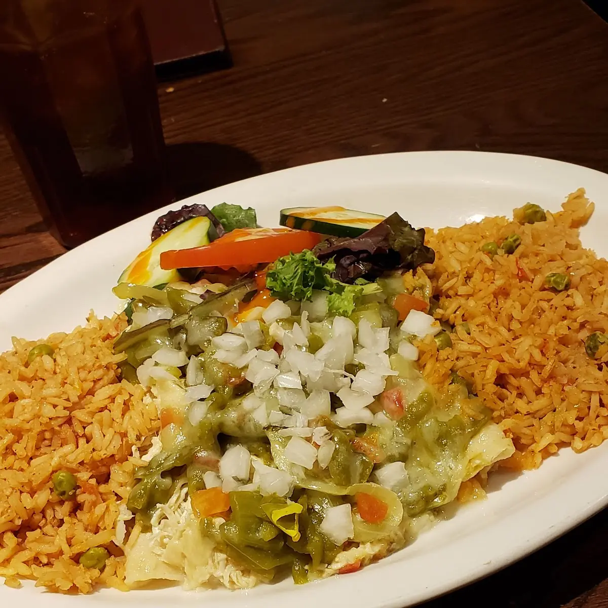 Green Chile Chicken Enchiladas