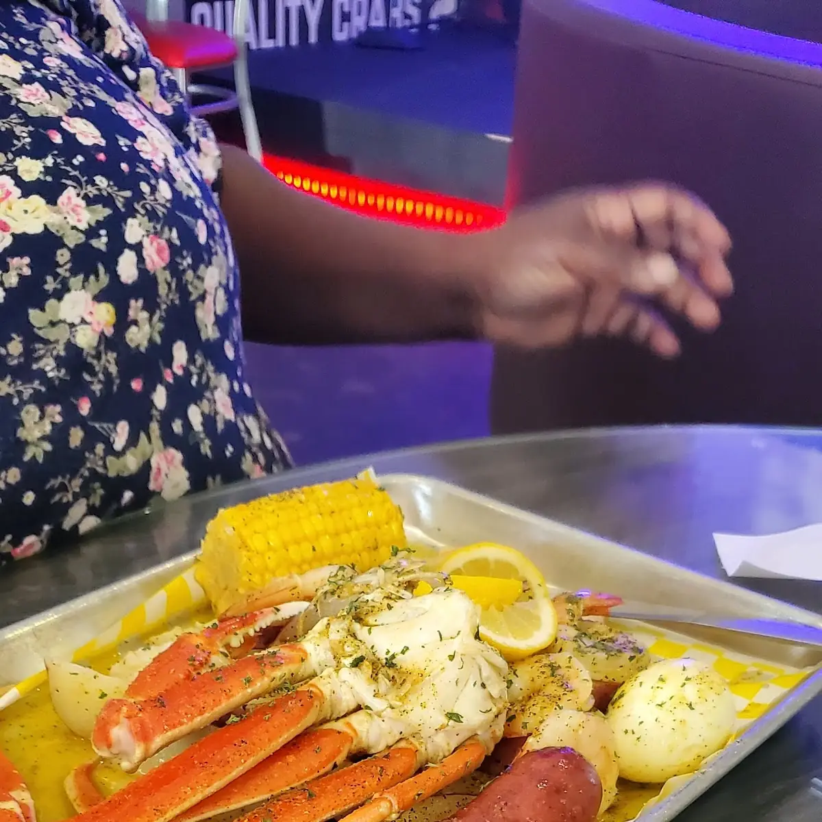 Seafood Platter with Lemon Pepper
