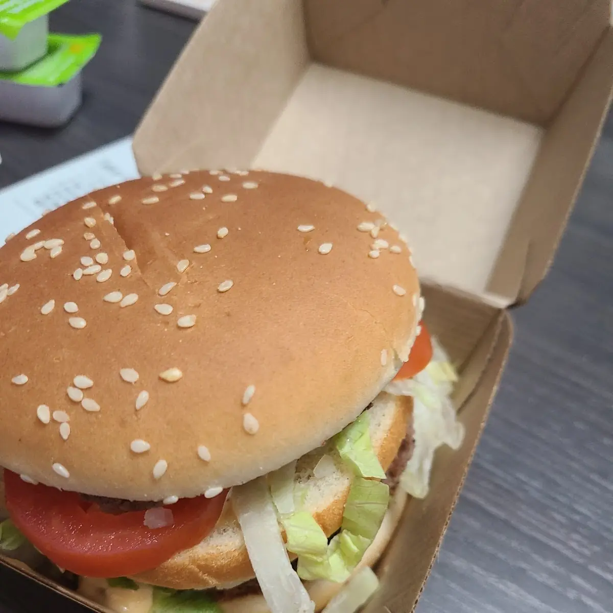 Big Mac with Tomato Slices