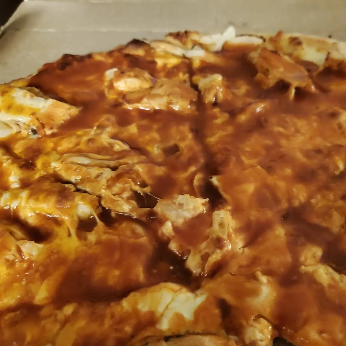 Swimming in Hot Sauce Pizza