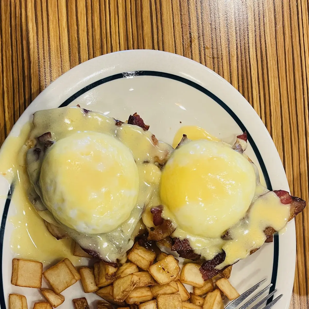 Bourbon Bacon Jam Eggs Benedict