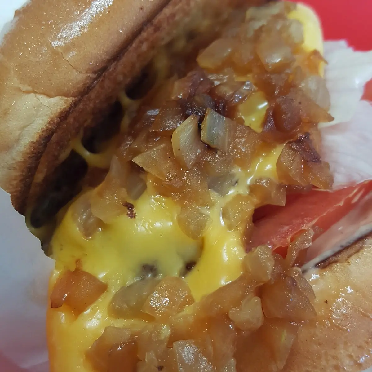 Grilled Onions at in N Out Burger